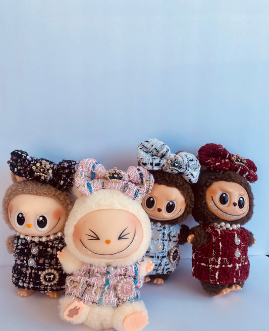 Plaid Labubu Dress