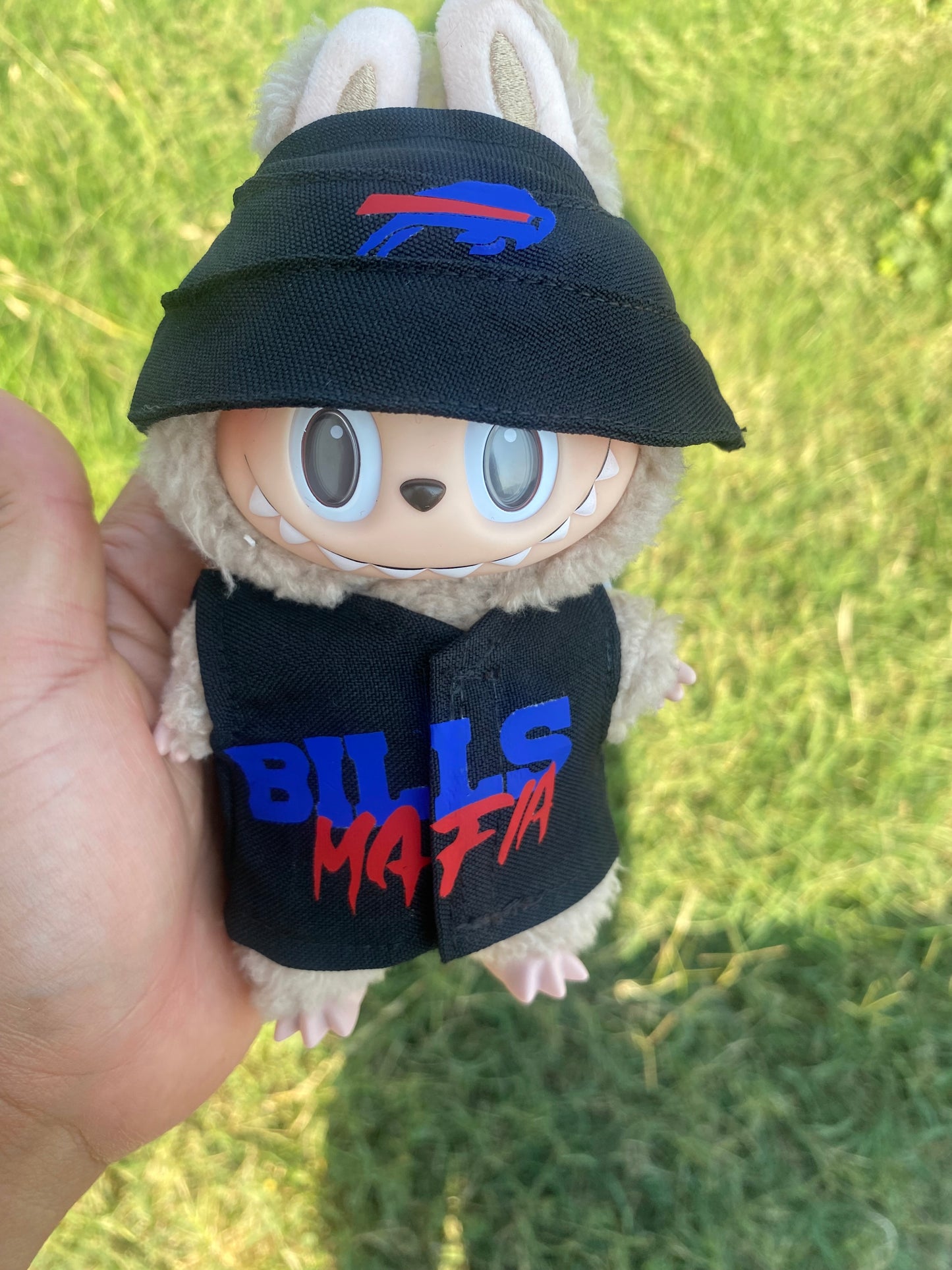 Bills Mafia Labubu outfit in black