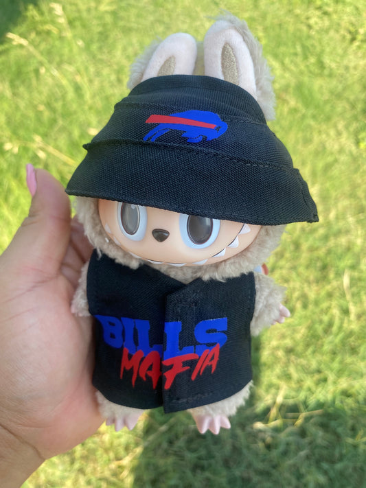 Bills Mafia Labubu outfit in black