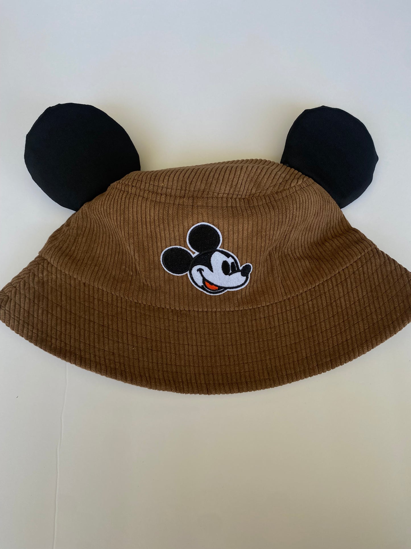 Mickey Corduroy Bucket Hat with ears (Adults)