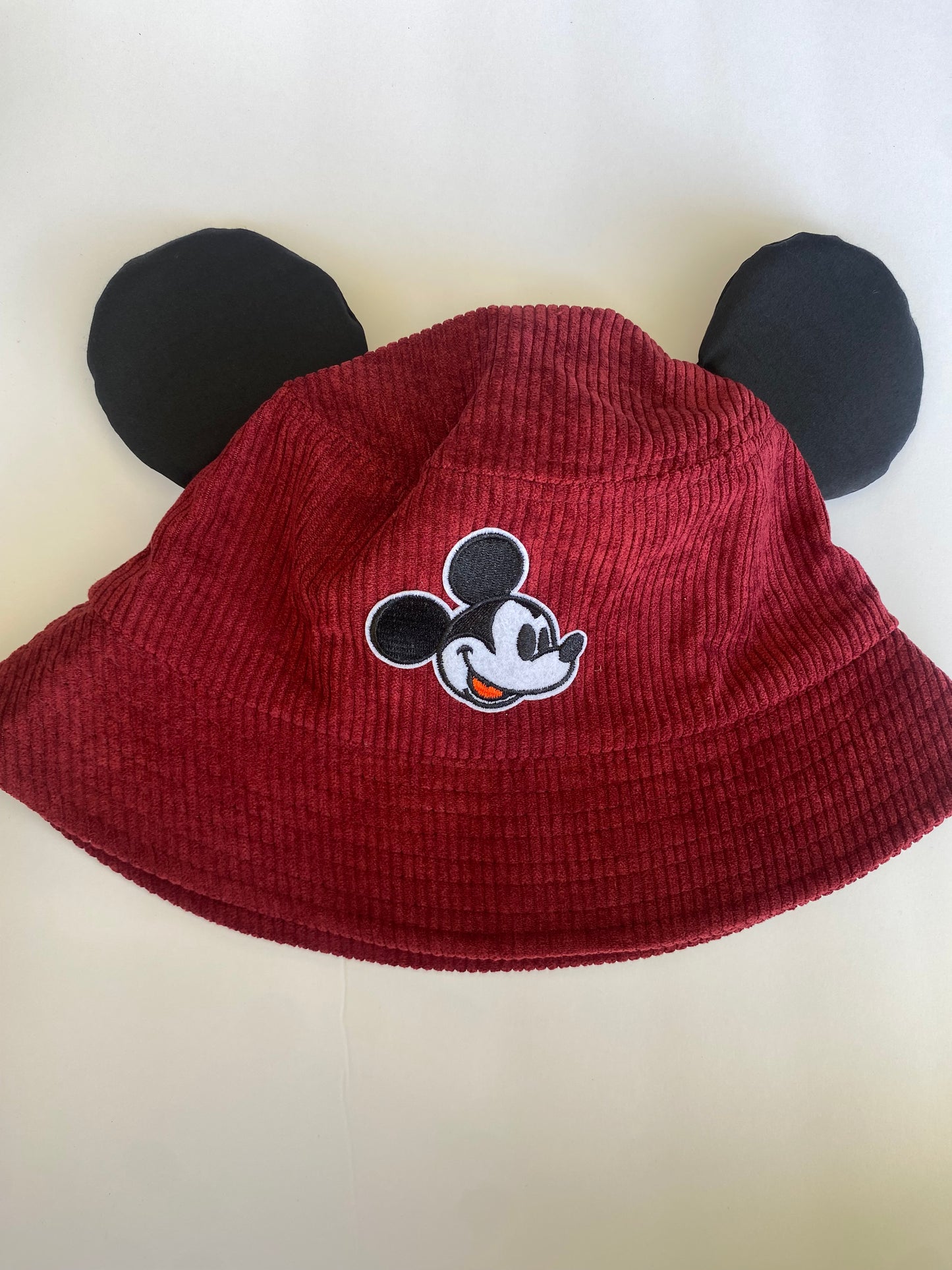 Mickey Corduroy Bucket Hat with ears (Adults)