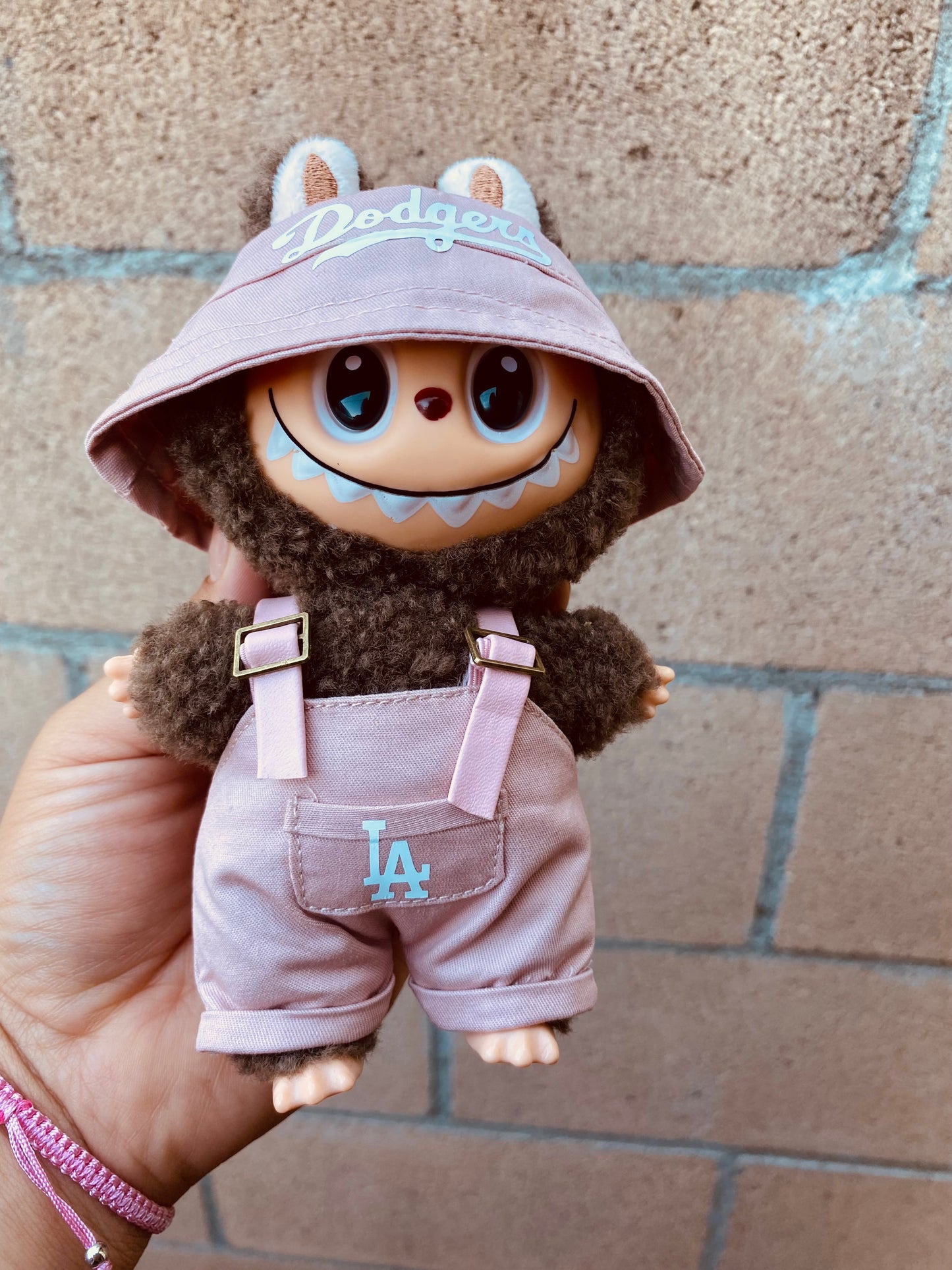 Make it Pink Dodger outfit for Labubu