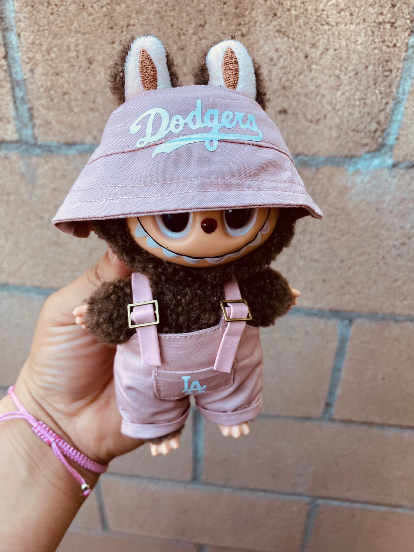 Make it Pink Dodger outfit for Labubu
