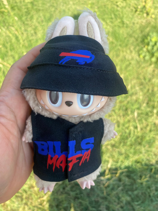 Bills Mafia Labubu outfit in black